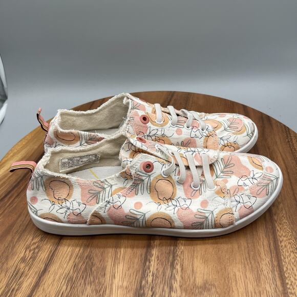 Vionic Beach Pismo Shoes Womens Size 11 Canvus Comfort Summer Beach Sneakers - Picture 1 of 8